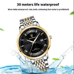 POEDAGAR - Classy Waterproof Luminous Calendar Quartz Watch