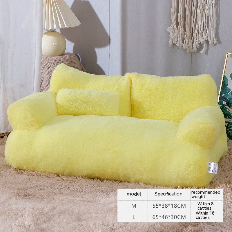 Comfortable Plush Pet Sofa