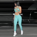Reine™ - Sportswear Bra and Shorts Gym Fitness Suit
