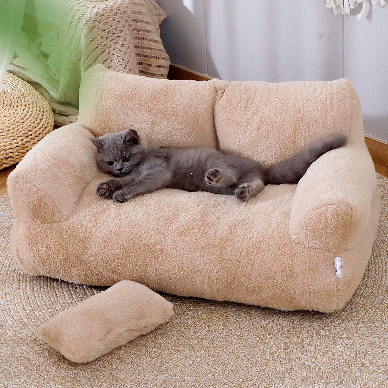 Comfortable Plush Pet Sofa