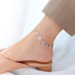 Ankleta™ - Titanium Steel Plated 18k Simple Flower Anklet